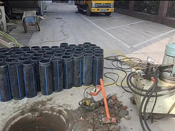 丰镇PE置换管厂家 DN315置换管 非开挖管短管置换